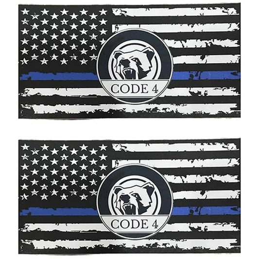 🎁 50 % RABATT! 🟦✨ 5er Set  Thin Blue Line  Sticker – Stylisch & langlebig 🏷️🌟