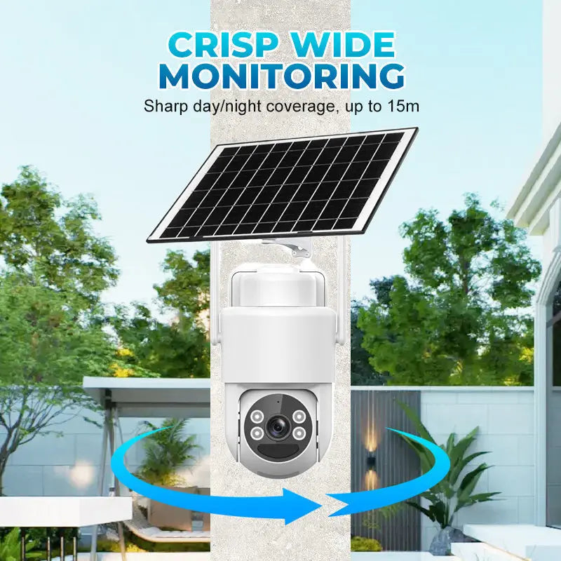 🔥Heißer Verkauf🔥Solarbetriebene kabellose Überwachungskamera mit Alarm