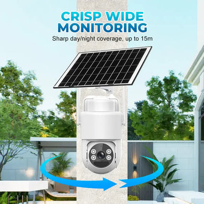 🔥Heißer Verkauf🔥Solarbetriebene kabellose Überwachungskamera mit Alarm