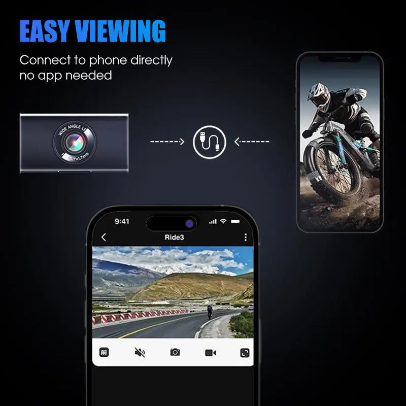 🏍️ 50 % Rabatt für begrenzte Zeit – wasserdichte HD-Motorrad-Dashcam