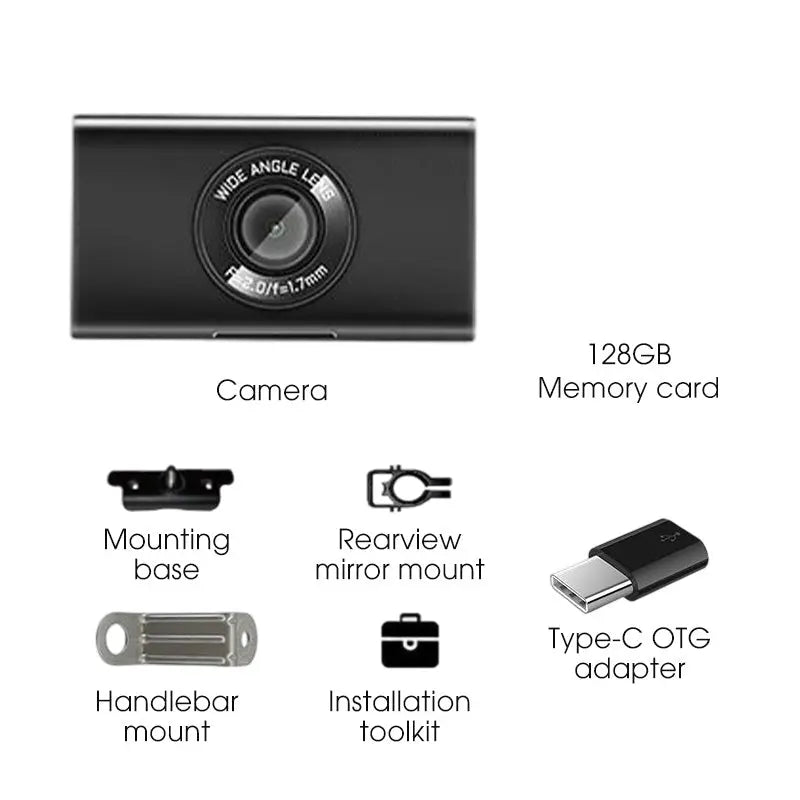 🏍️ 50 % Rabatt für begrenzte Zeit – wasserdichte HD-Motorrad-Dashcam