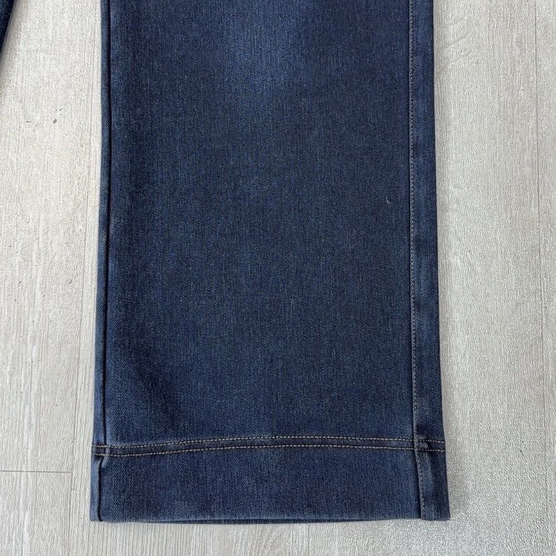 ⏳Tijdelijke aanbieding⏰Rechte damesjeans met elastische tailleband en trekkoord👖