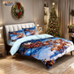 🎄 NU 49% KORTING! ✨ Feestelijke kerstset van 3-delige dekbedovertrekken - zacht geborsteld polyester met kerstmotieven voor een gezellige seizoensdecoratie 🛏️❤️