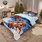 🎄 NU 49% KORTING! ✨ Feestelijke kerstset van 3-delige dekbedovertrekken - zacht geborsteld polyester met kerstmotieven voor een gezellige seizoensdecoratie 🛏️❤️
