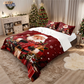 🎄 NU 49% KORTING! ✨ Feestelijke kerstset van 3-delige dekbedovertrekken - zacht geborsteld polyester met kerstmotieven voor een gezellige seizoensdecoratie 🛏️❤️
