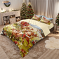 🎄 NU 49% KORTING! ✨ Feestelijke kerstset van 3-delige dekbedovertrekken - zacht geborsteld polyester met kerstmotieven voor een gezellige seizoensdecoratie 🛏️❤️