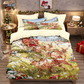 🎄 NU 49% KORTING! ✨ Feestelijke kerstset van 3-delige dekbedovertrekken - zacht geborsteld polyester met kerstmotieven voor een gezellige seizoensdecoratie 🛏️❤️