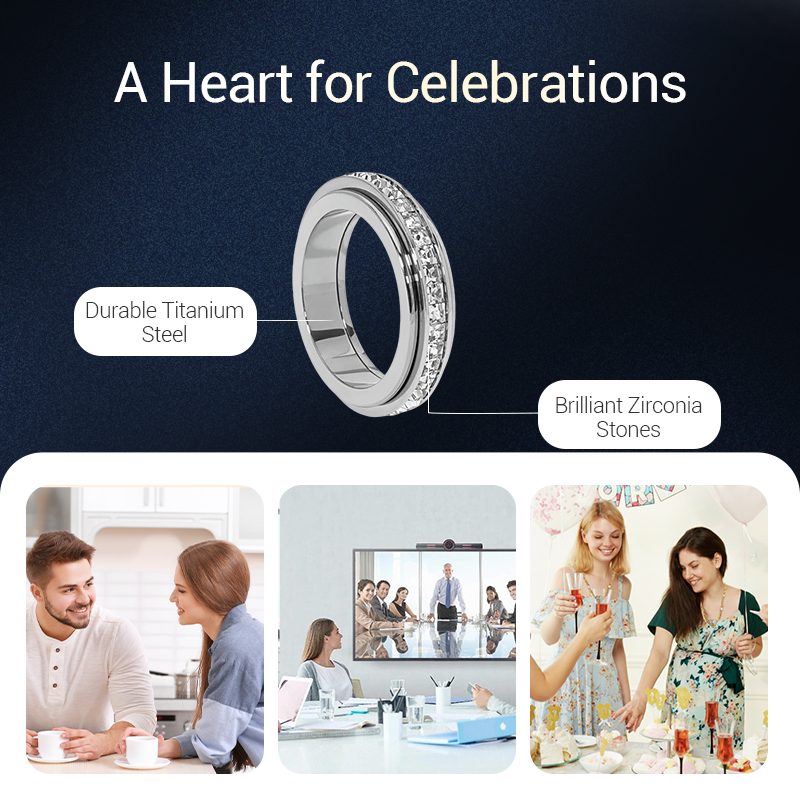 📢📢49% KORTING!!! 🔥Titaniumstalen draairing met zirkonia